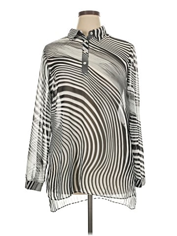 Dennis by Dennis Basso Long Sleeve Blouse (view 1)
