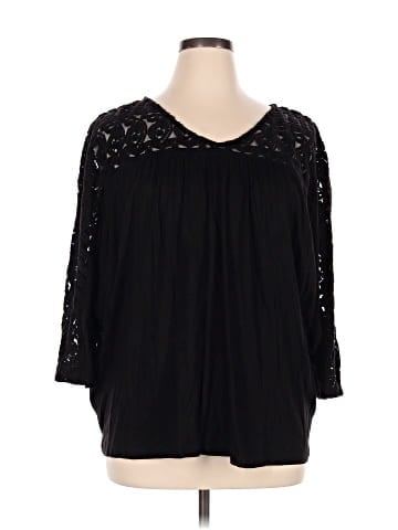 Garnet Hill 3/4 Sleeve Blouse (view 1)