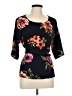 West Kei Black Short Sleeve Blouse Size L - photo 1