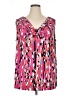 Apostrophe Pink Sleeveless Blouse Size XL - photo 1