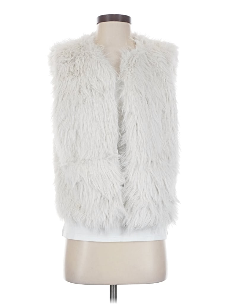 Sanctuary Faux Fur Vest In White