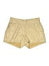 Commando Solid Gold Tan Faux Leather Shorts Size M - photo 1