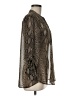 Kut from the Kloth 100% Polyester Animal Print Brown Long Sleeve Blouse Size M - photo 4