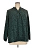 Roaman's Paisley Teal Long Sleeve Blouse Size 16 W - photo 1