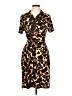 En Focus Studio Animal Print Brown Casual Dress Size 12 - photo 1