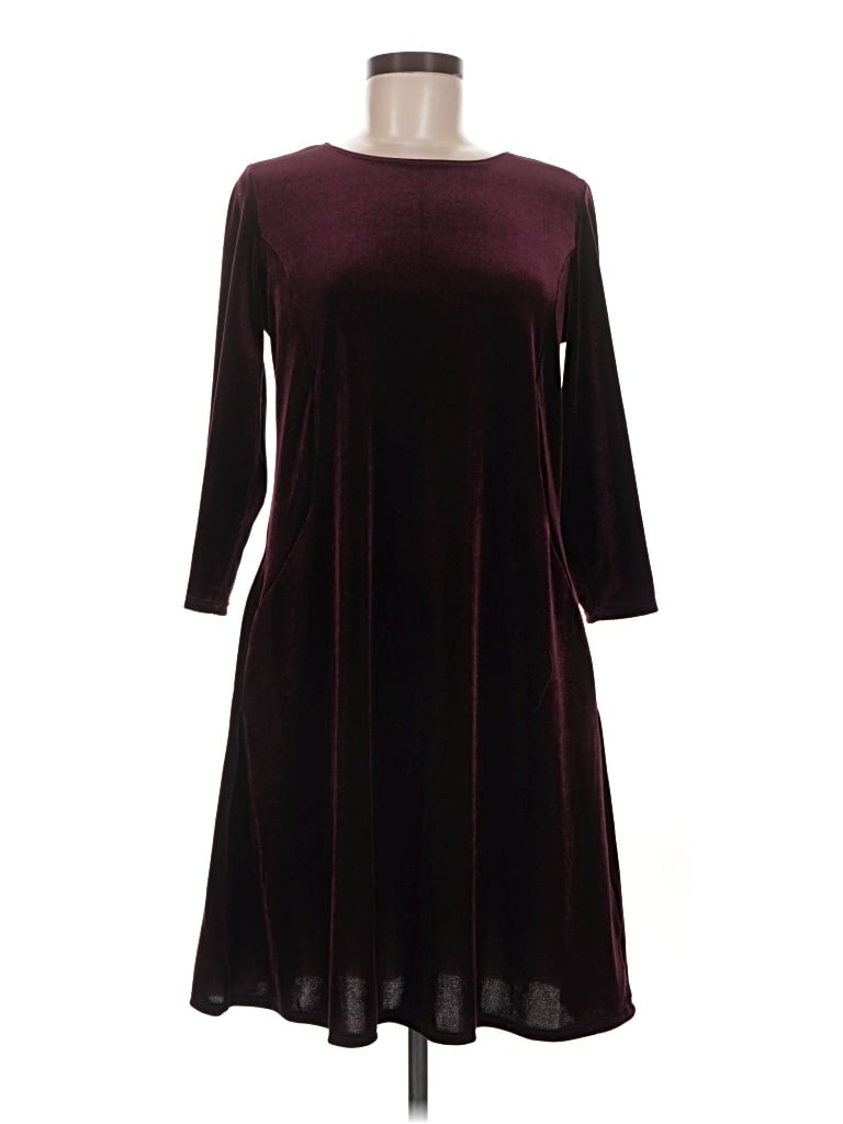 Pre-owned Tash + Sophie Casual Dress In Burgundy