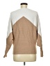 Ellen Tracy 100% Viscose Color Block Tan Poncho Size M - photo 2