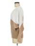 Ellen Tracy 100% Viscose Color Block Tan Poncho Size M - photo 5