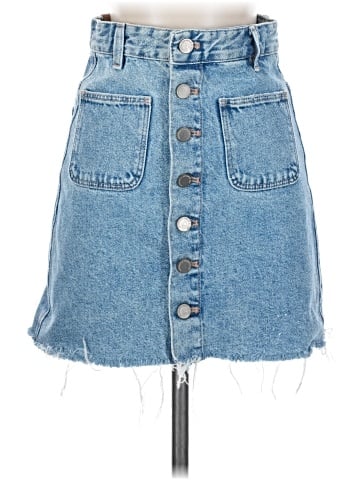 Zara Denim Skirt (view 1)