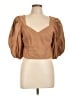 Express Brown 3/4 Sleeve Blouse Size L - photo 1