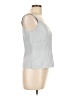 AKRIS Gray Blue Sleeveless Top Size 10 - photo 4