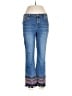 Monroe and Main Chevron-herringbone Blue Jeans Size 10 - photo 1