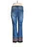 Monroe and Main Chevron-herringbone Blue Jeans Size 10 - photo 2
