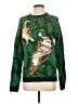 Blizzard Bay 100% Acrylic Print Green Pullover Sweater Size S - photo 1