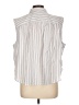 Levi's Stripes White Sleeveless Button-Down Shirt Size L - photo 2