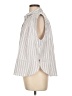 Levi's Stripes White Sleeveless Button-Down Shirt Size L - photo 5