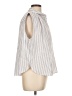 Levi's Stripes White Sleeveless Button-Down Shirt Size L - photo 4
