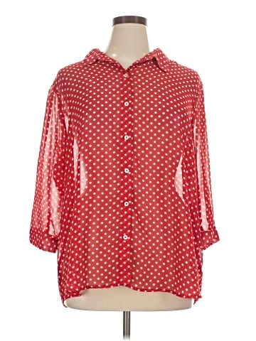 Susan Graver 3/4 Sleeve Blouse (view 1)