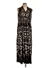 Chico's Print Black Casual Dress Size Lg (2) - photo 1