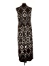Chico's Print Black Casual Dress Size Lg (2) - photo 2
