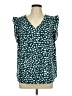 Shein Curve Teal Sleeveless Blouse Size 12 Plus (0) - photo 1