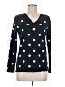 Tommy Hilfiger 100% Cotton Polka Dots Black Pullover Sweater Size M - photo 1