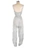 Japna 100% Rayon Hearts Gray Jumpsuit Size S - photo 2