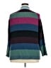 Relativity 100% Cotton Color Block Teal Purple Turtleneck Sweater Size 2X - photo 2