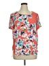 Spense 100% Polyester Orange Short Sleeve Blouse Size XL - photo 1