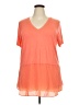 PREMISE Orange Short Sleeve Top Size XXL - photo 1