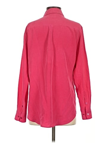 Equipment Long Sleeve Silk Top (view 2)