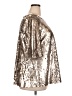 Boden 100% Polyester Metallic Silver 3/4 Sleeve Blouse Size 18 - photo 4