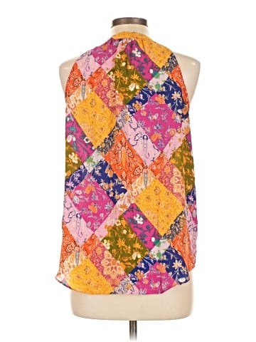 Rose + Olive Sleeveless Blouse (view 2)