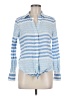 Vineyard Vines Stripes Blue Long Sleeve Button-Down Shirt Size 8 - photo 1