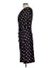 Connected Apparel Polka Dots Black Casual Dress Size 10 - photo 5