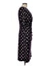 Connected Apparel Polka Dots Black Casual Dress Size 10 - photo 4