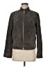 Theory 100% Leather Gray Leather Jacket Size 8 - photo 1