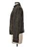 Theory 100% Leather Gray Leather Jacket Size 8 - photo 5