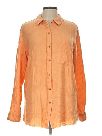 Natural Reflections Long Sleeve Button-Down Shirt (view 1)