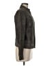 Theory 100% Leather Gray Leather Jacket Size 8 - photo 4