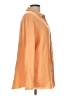Natural Reflections 100% Cotton Color Block Orange Long Sleeve Button-Down Shirt Size L - photo 4