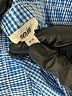 Aerie Checkered-gingham Blue Shorts Size M - photo 4