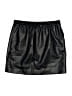 Theory Solid Black Faux Leather Skirt Size S - photo 1