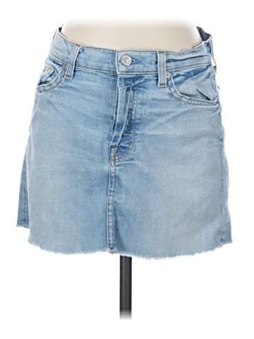 7 For All Mankind Denim Skirt (view 1)