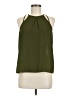 Papermoon 100% Polyester Green Sleeveless Blouse Size M - photo 2