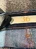 Zara Basic Argyle Blue Jeans Size 36 waist - photo 4