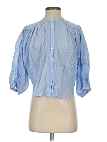 Madewell 3/4 Sleeve Button-Down Shirt (view 1)