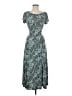 Perceptions Paisley Teal Casual Dress Size 8 - photo 1