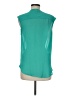 Lost April 100% Polyester Teal Sleeveless Blouse Size M - photo 2