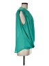 Lost April 100% Polyester Teal Sleeveless Blouse Size M - photo 4